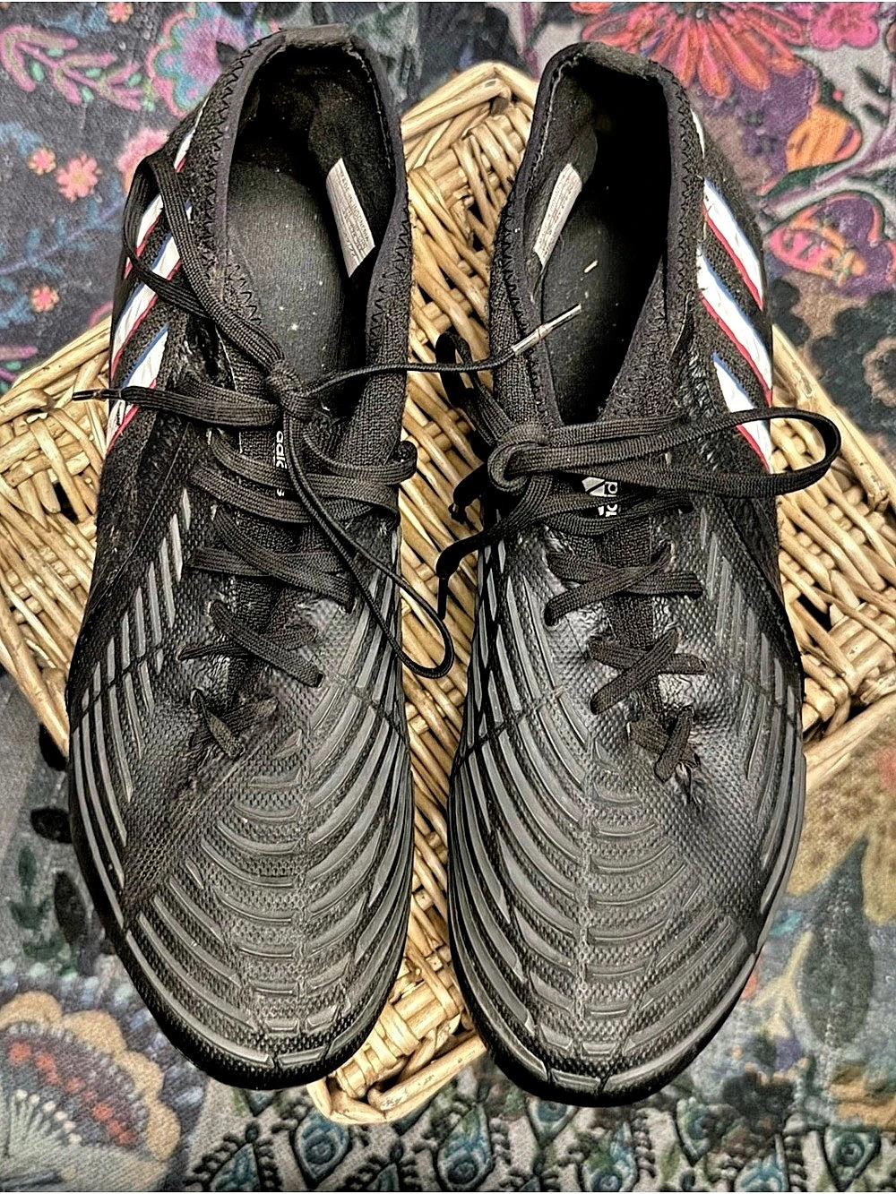 adidas Predator Edge.3 FG Black & Blue US 9.5